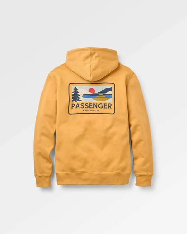 PASSENGER Roamer Recycled Cotton Hoodie spruce yellow