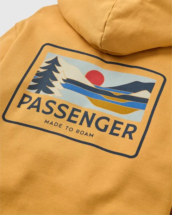 PASSENGER Roamer Recycled Cotton Hoodie spruce yellow