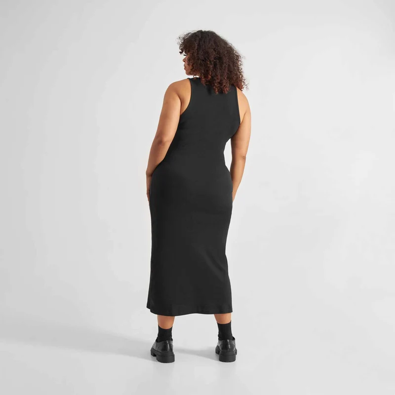 DEDICATED Rib Dress Motala Black
