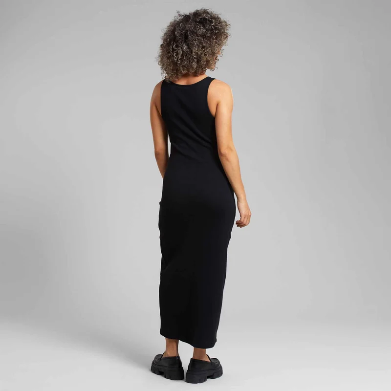DEDICATED Rib Dress Motala Black