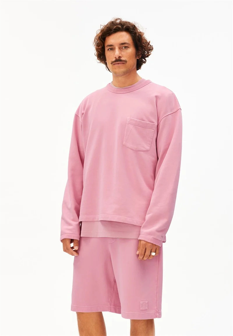 ARMEDANGELS Gmt Dye Sweatshirt washed berry washed