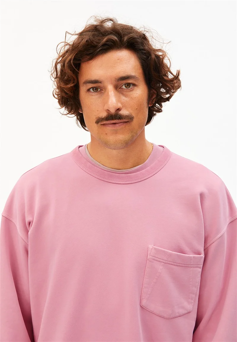 ARMEDANGELS Gmt Dye Sweatshirt washed berry washed
