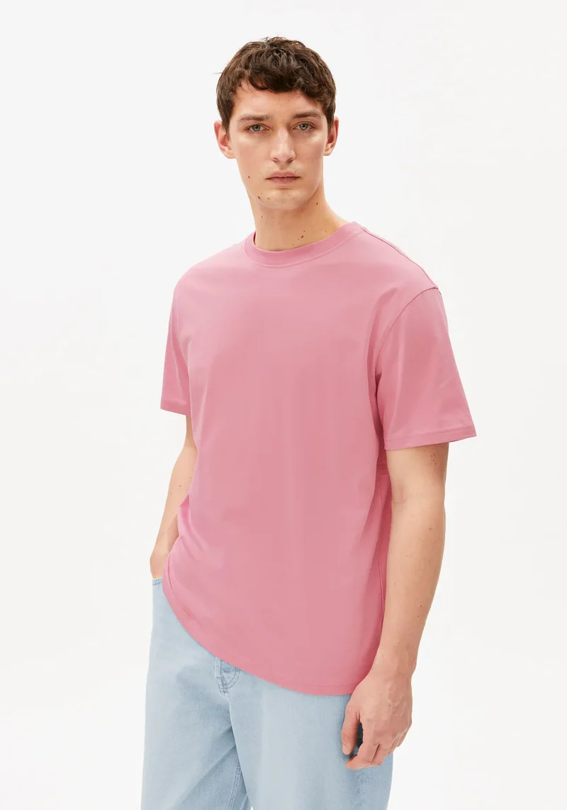 ARMEDANGELS Maarkos Mid Weight T-Shirt washed berry