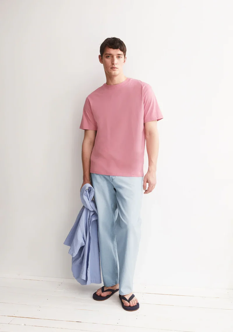 ARMEDANGELS Maarkos Mid Weight T-Shirt washed berry