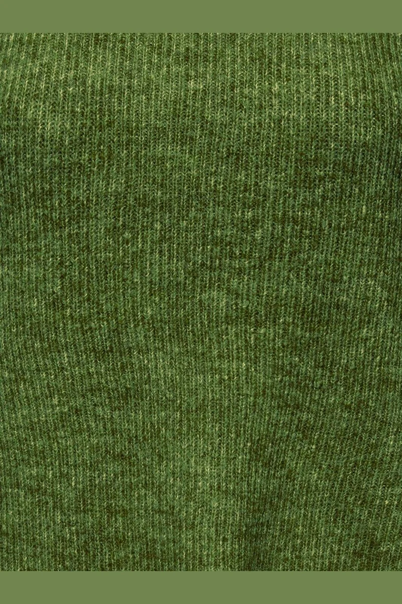 Only - Onlcamilla V-Neck L/S Pullover Knt - 5202703 Forest Night Melange