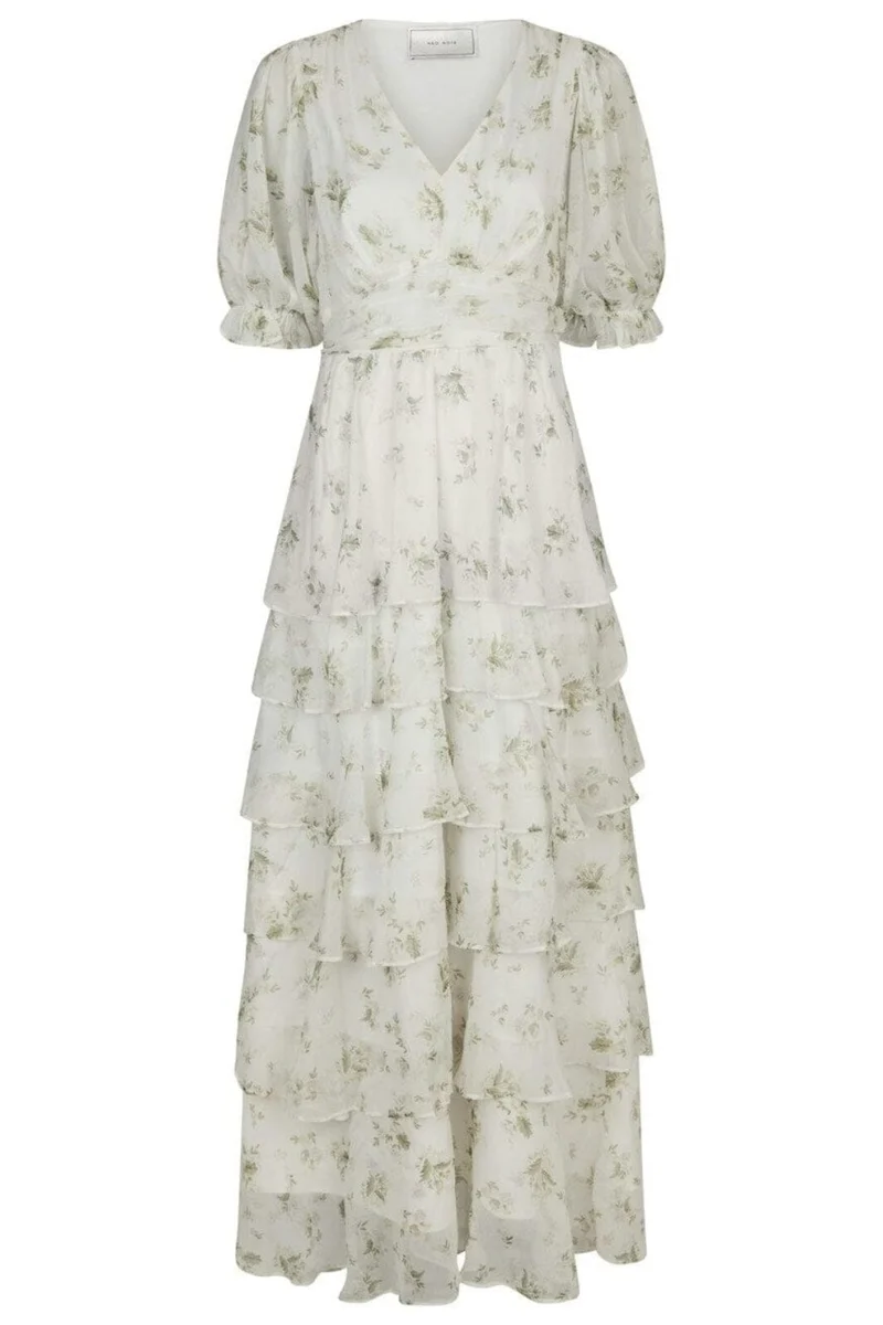 Neo Noir - Noorie Flower Dress 165005 - 121 - Off White