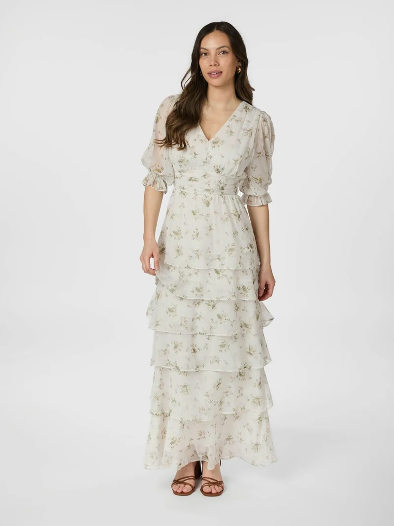 Neo Noir - Noorie Flower Dress 165005 - 121 - Off White