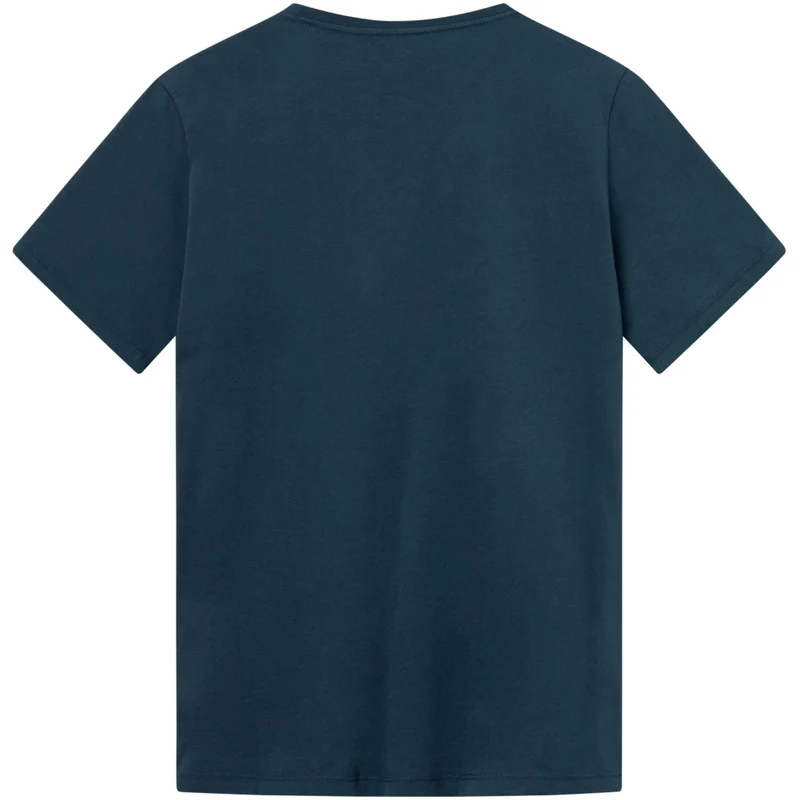 KNOWLEDGE COTTON APPAREL Basic T-Shirt total eclipse