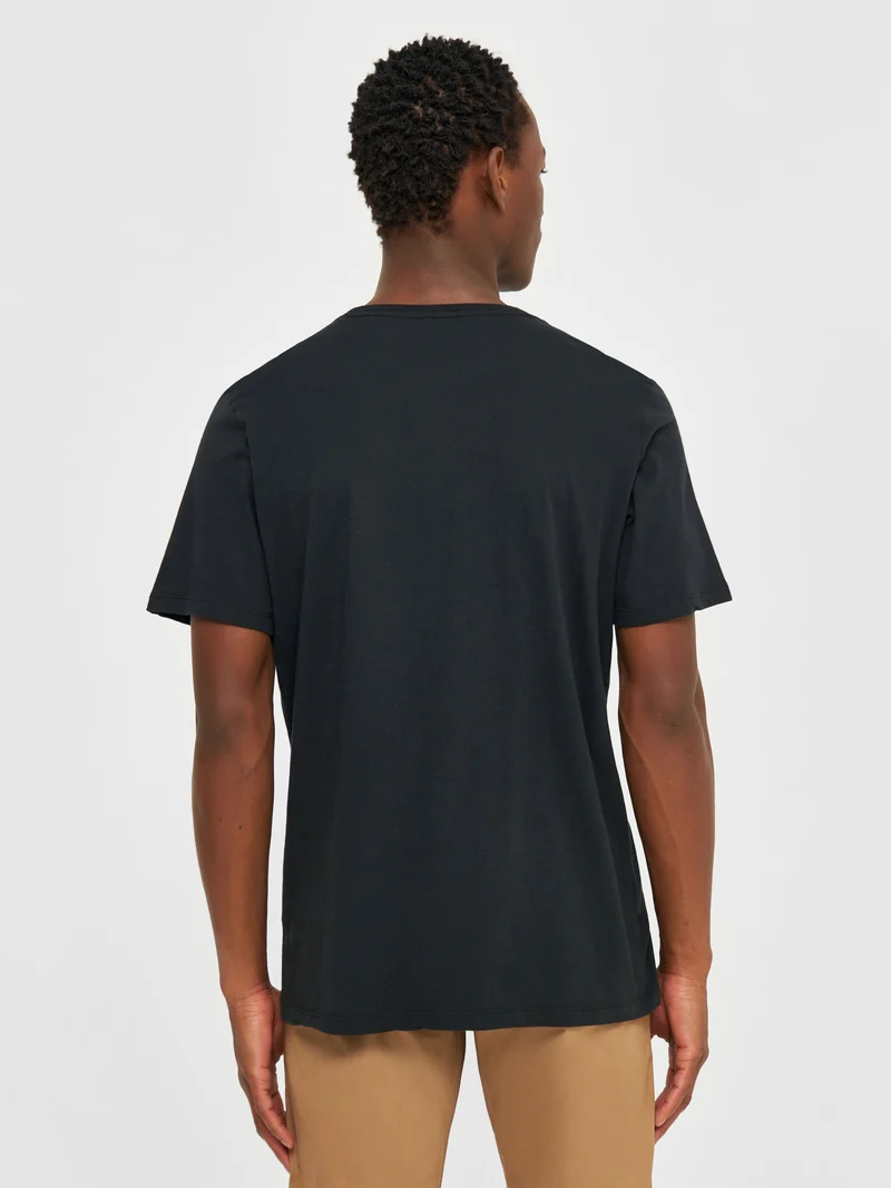 KNOWLEDGE COTTON APPAREL Basic T-Shirt black jet