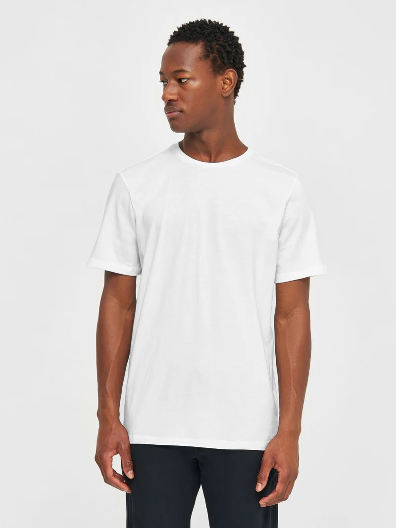 KNOWLEDGE COTTON APPAREL Basic T-Shirt bright white