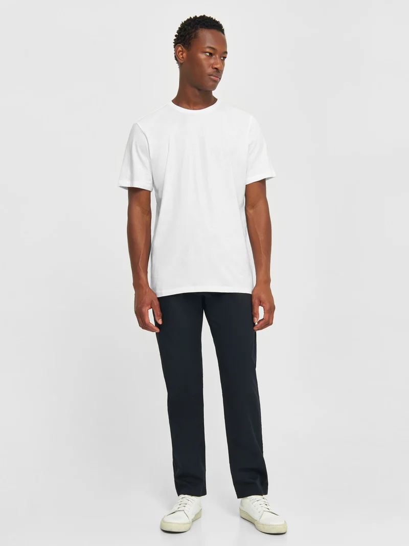 KNOWLEDGE COTTON APPAREL Basic T-Shirt bright white