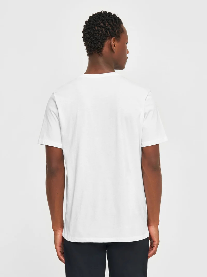 KNOWLEDGE COTTON APPAREL Basic T-Shirt bright white