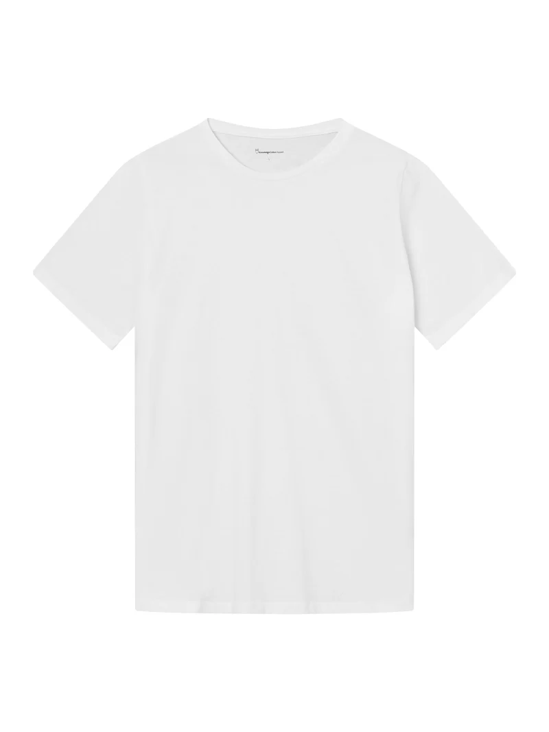 KNOWLEDGE COTTON APPAREL Basic T-Shirt bright white