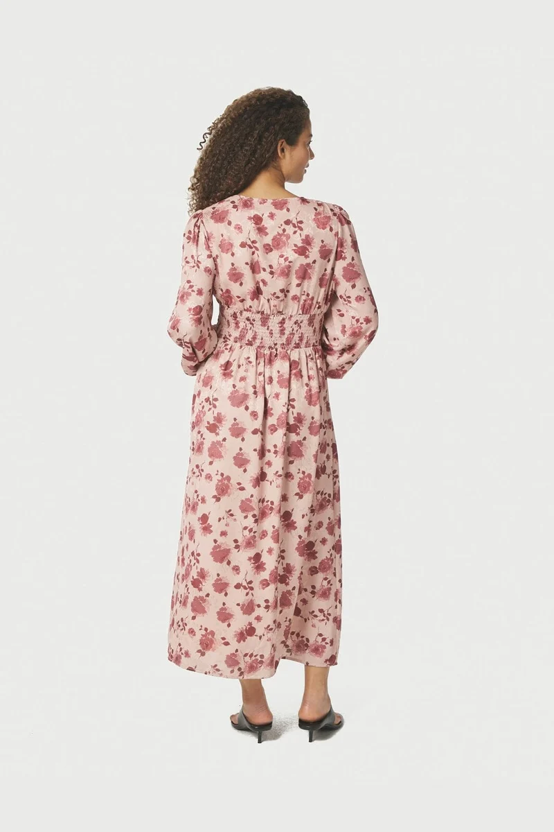 Neo Noir - Jellie Print Dress 167561 - 630 - Dusty Rose