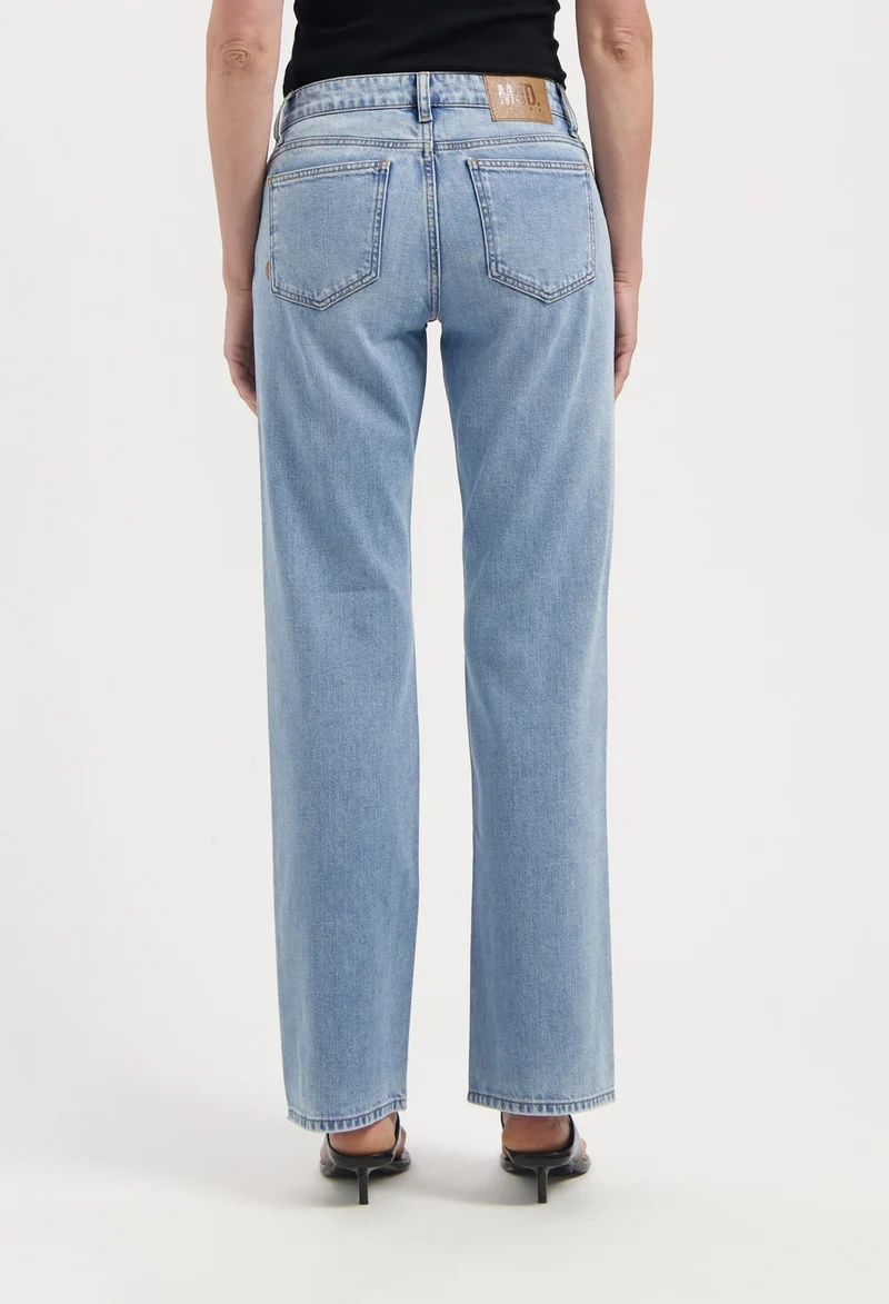 MUD JEANS Carry Mid Straight light stone vintage