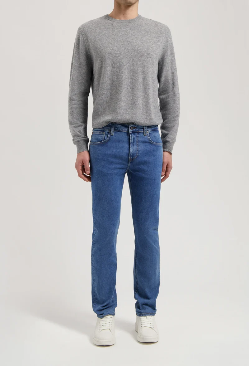 MUD JEANS Bryce Mid Straight stone vintage