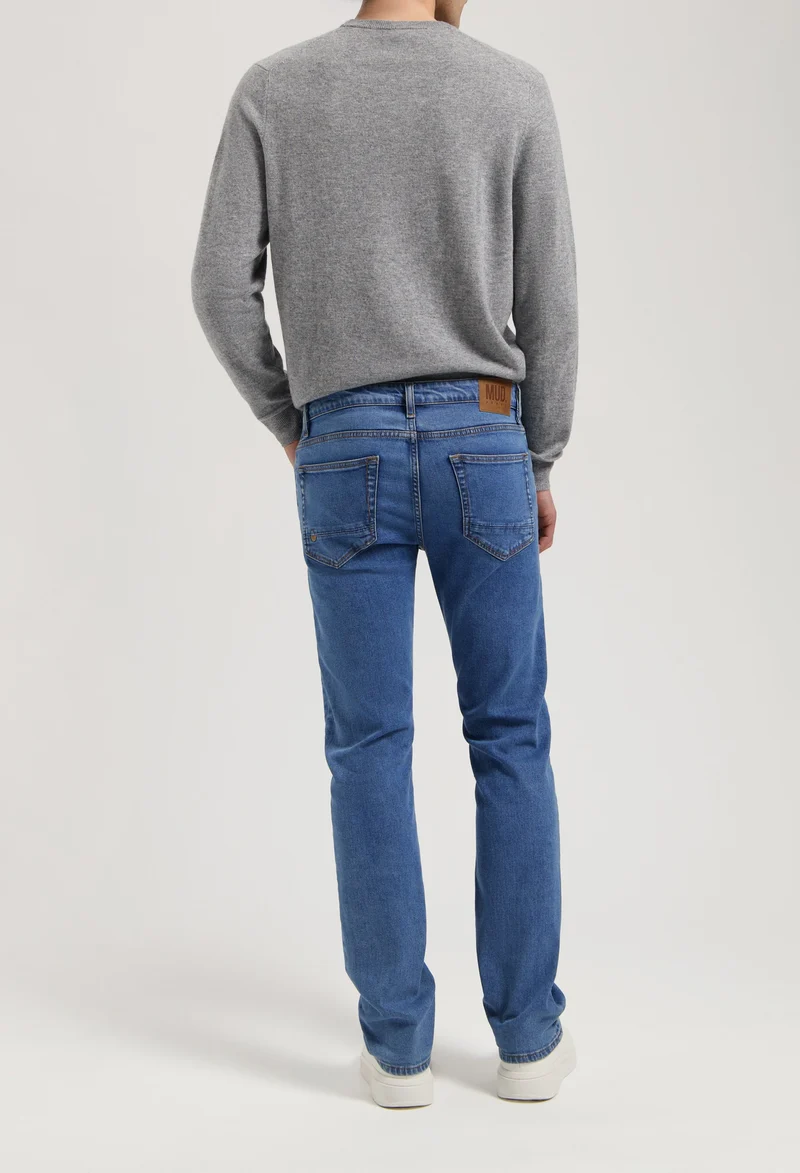MUD JEANS Bryce Mid Straight stone vintage