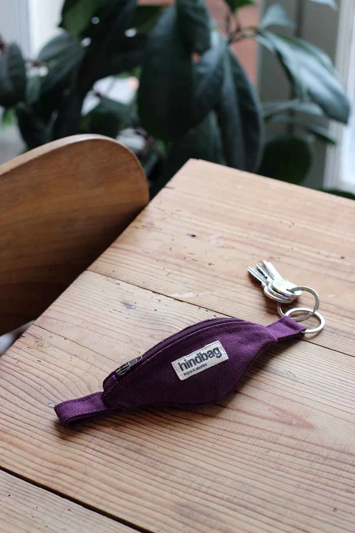 HINDBAG Porte-Clés Côme prune