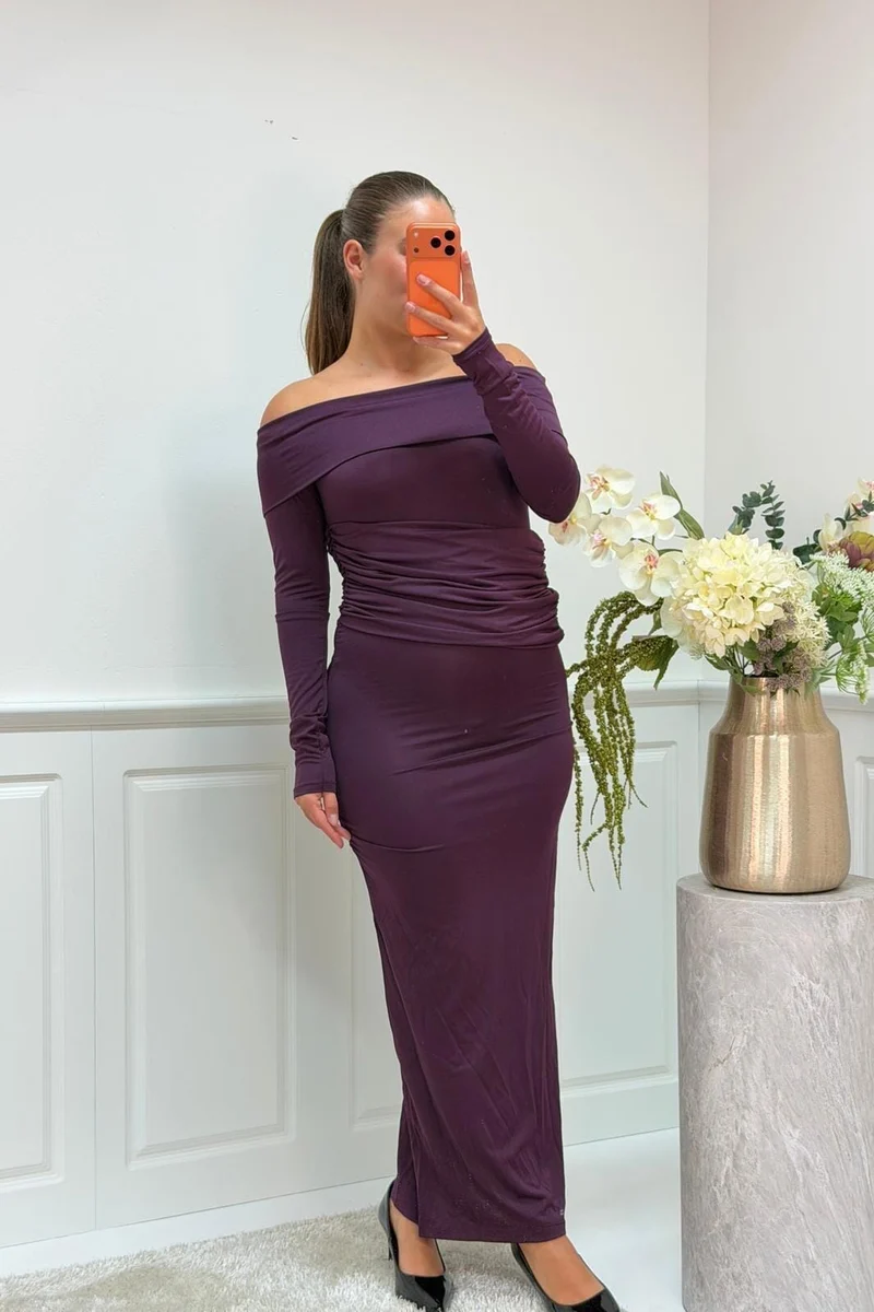 A-bee - Annelise Dress - Plum