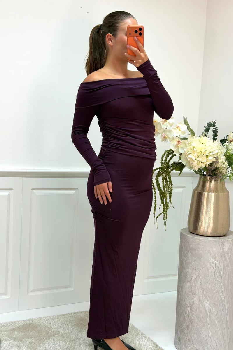 A-bee - Annelise Dress - Plum