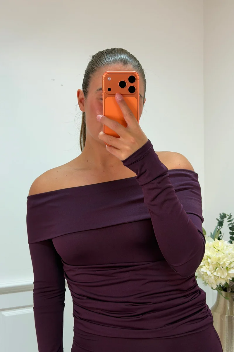 A-bee - Annelise Dress - Plum