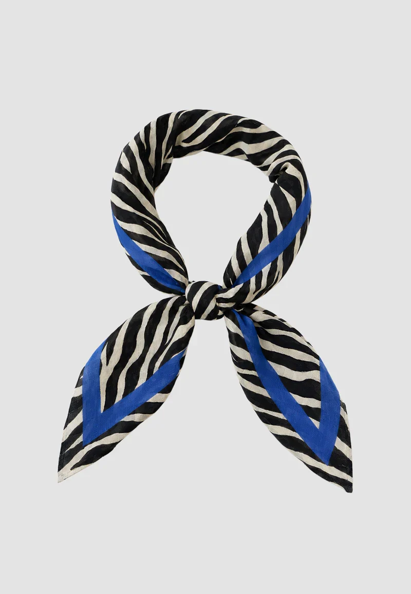 RECOLUTION Schal Bandana Zebra black