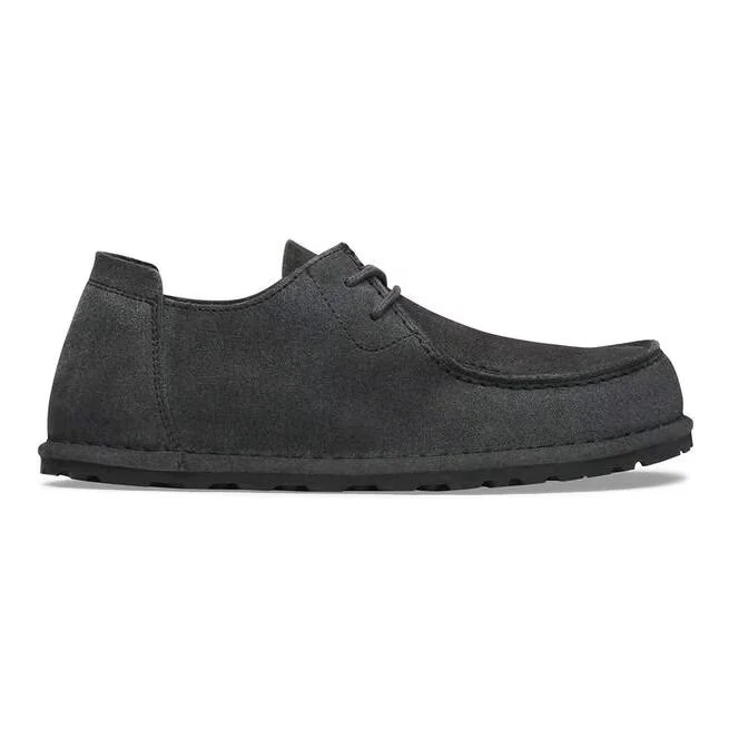 BIRKENSTOCK Utti Lace Suede Leather Unisex (normal) charcoal