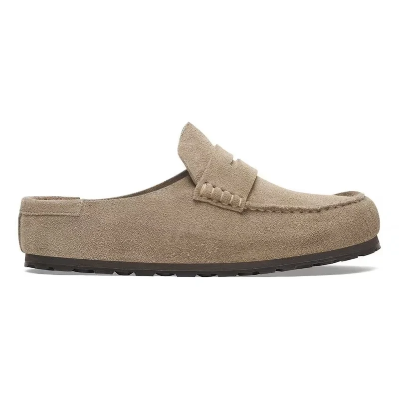 BIRKENSTOCK Naples Wrapped Suede Leather (regular) taupe