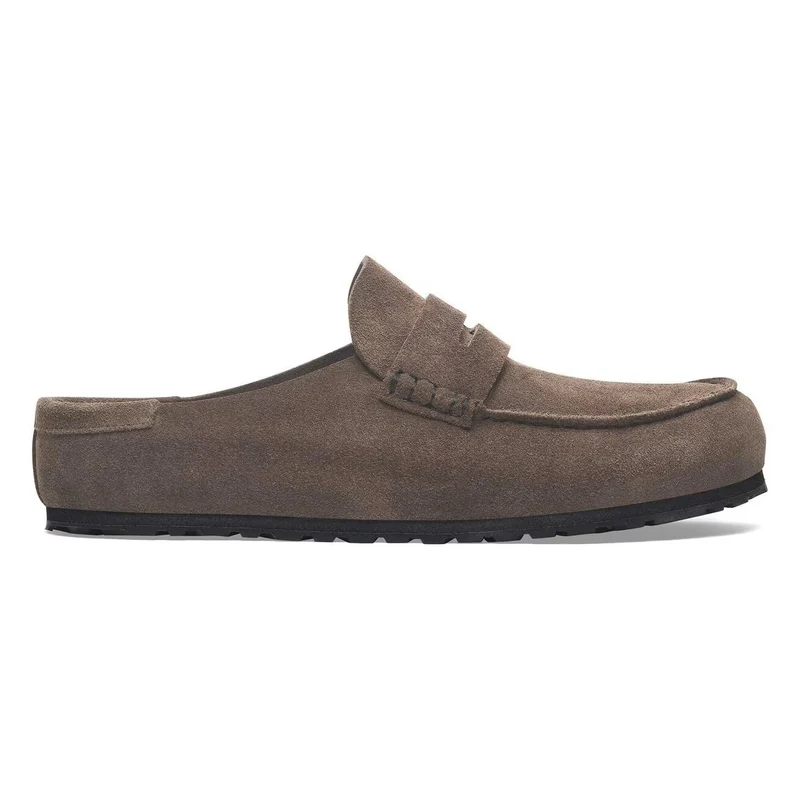 BIRKENSTOCK Naples Wrapped Suede Leather (regular) concrete grey
