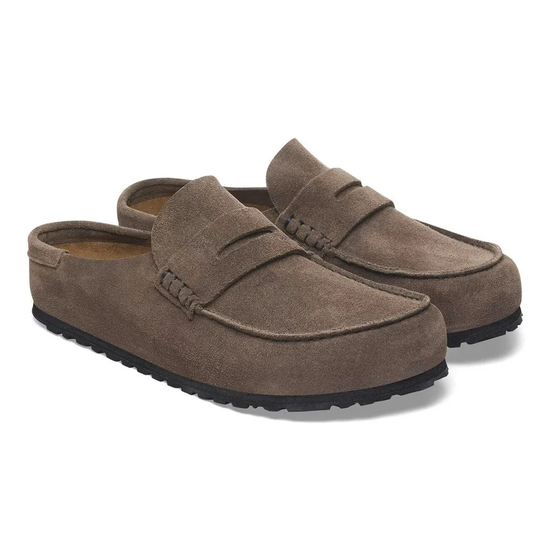 BIRKENSTOCK Naples Wrapped Suede Leather (regular) concrete grey