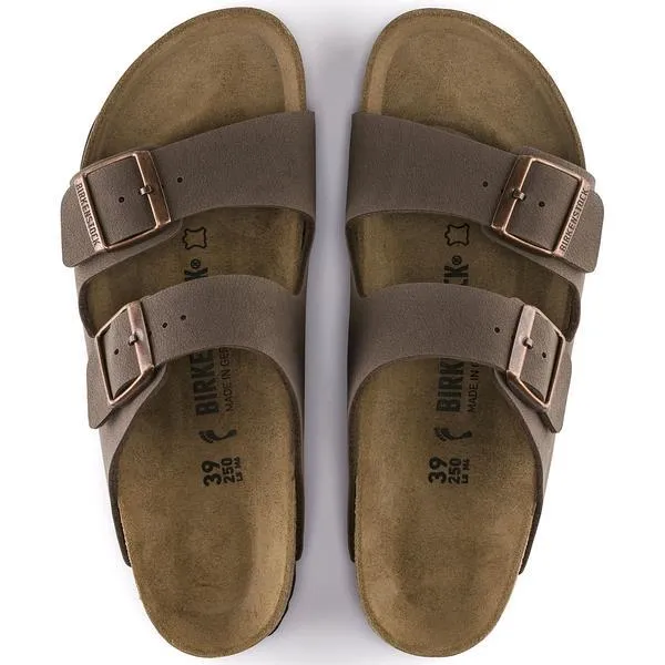BIRKENSTOCK Arizona Birko-Flor Nubuck mocca (schmale Weite)
