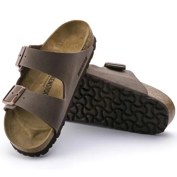 BIRKENSTOCK Arizona Birko-Flor Nubuck mocca (schmale Weite)