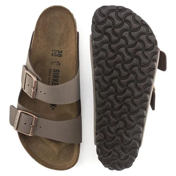 BIRKENSTOCK Arizona Birko-Flor Nubuck mocca (schmale Weite)