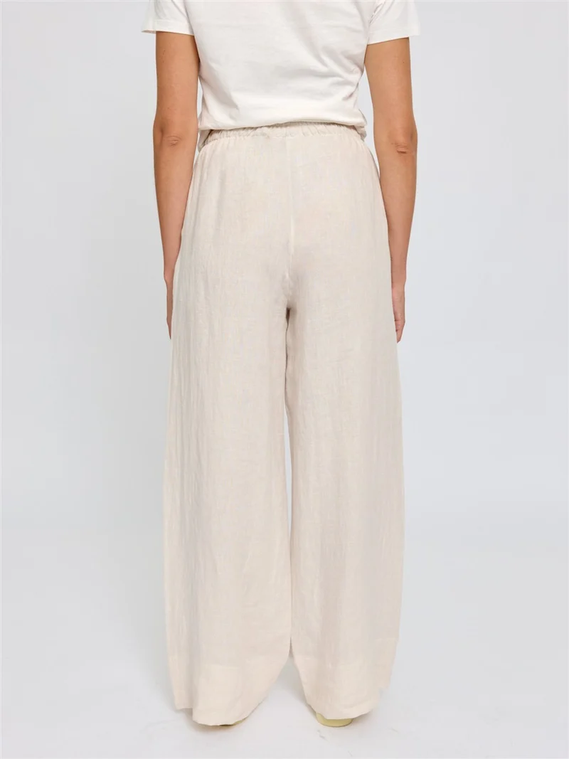 MAZINE Drawstring Linen Pants moon
