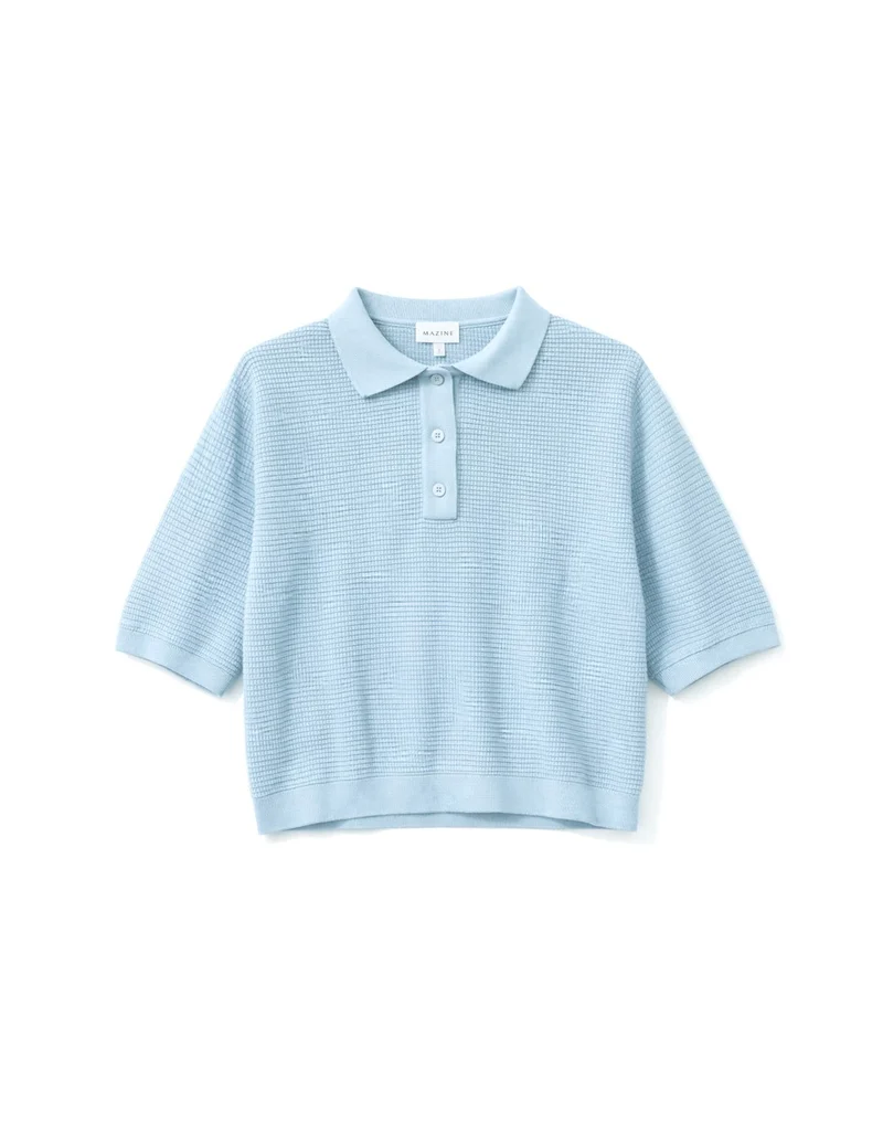 MAZINE Knit Polo dream blue