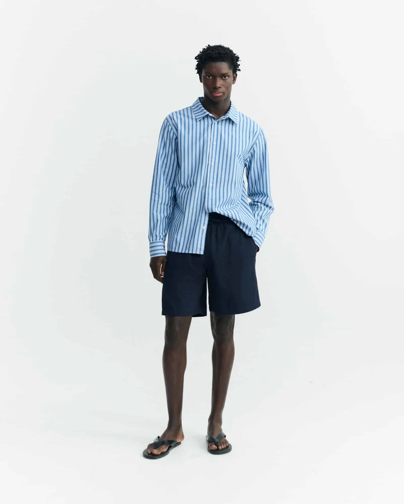 THINKING MU Henry Shorts blue