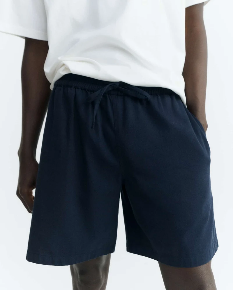 THINKING MU Henry Shorts blue
