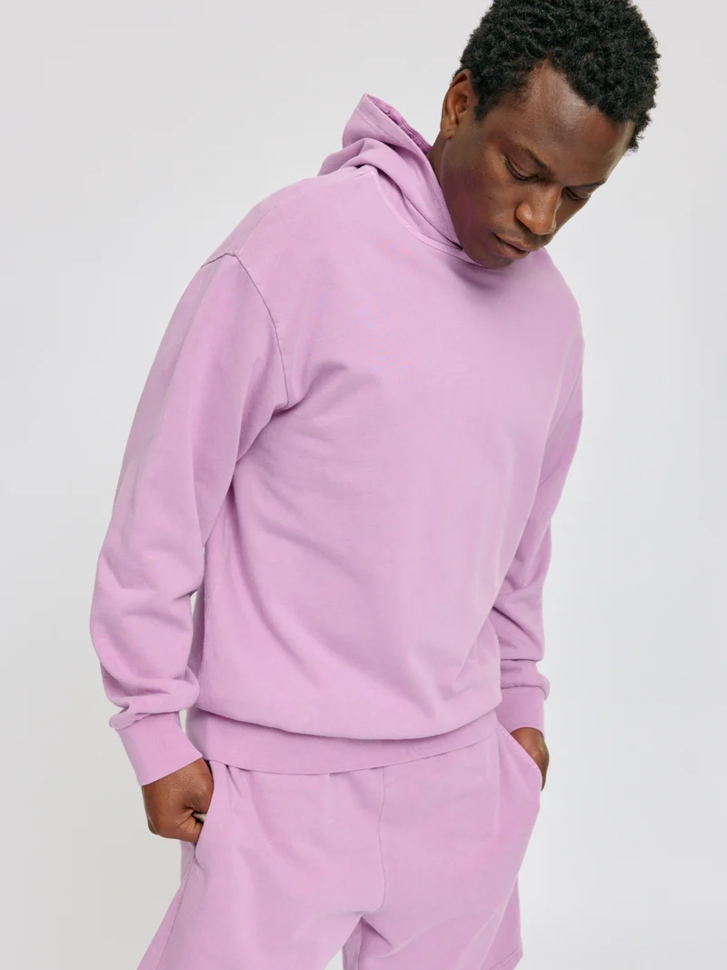 MAZINE Genderless Natural Dye Hoodie natural dye orchid