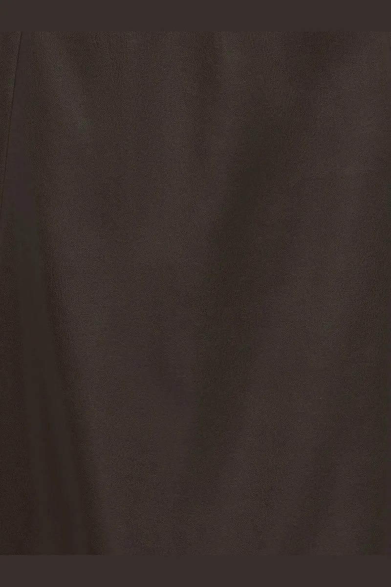 Only - Onlfiby Faux Leather Long Skirt - 5150258 Chocolate Torte