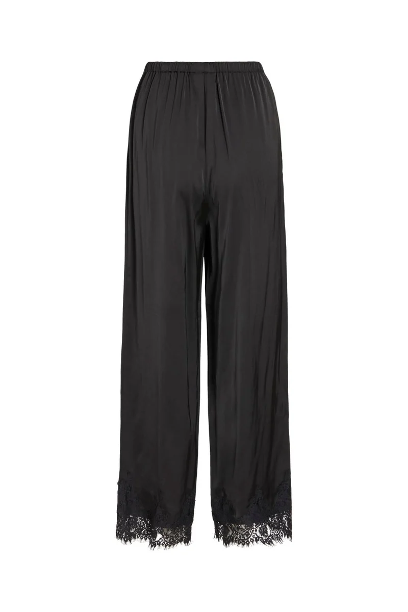 Vila - Vidutty Pri Lace Pants - 5176216 Black Beauty