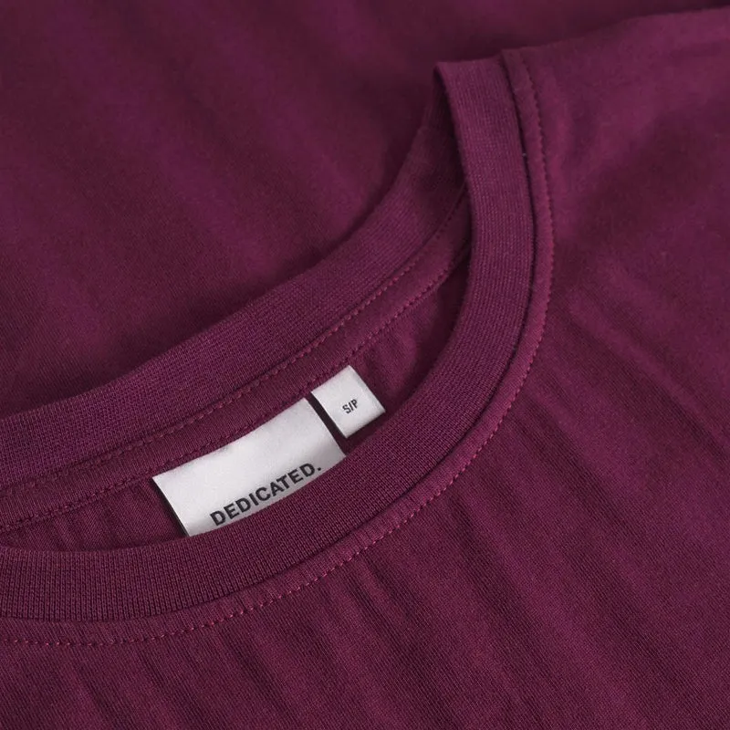 DEDICATED T-Shirt Visby Base Fig Red