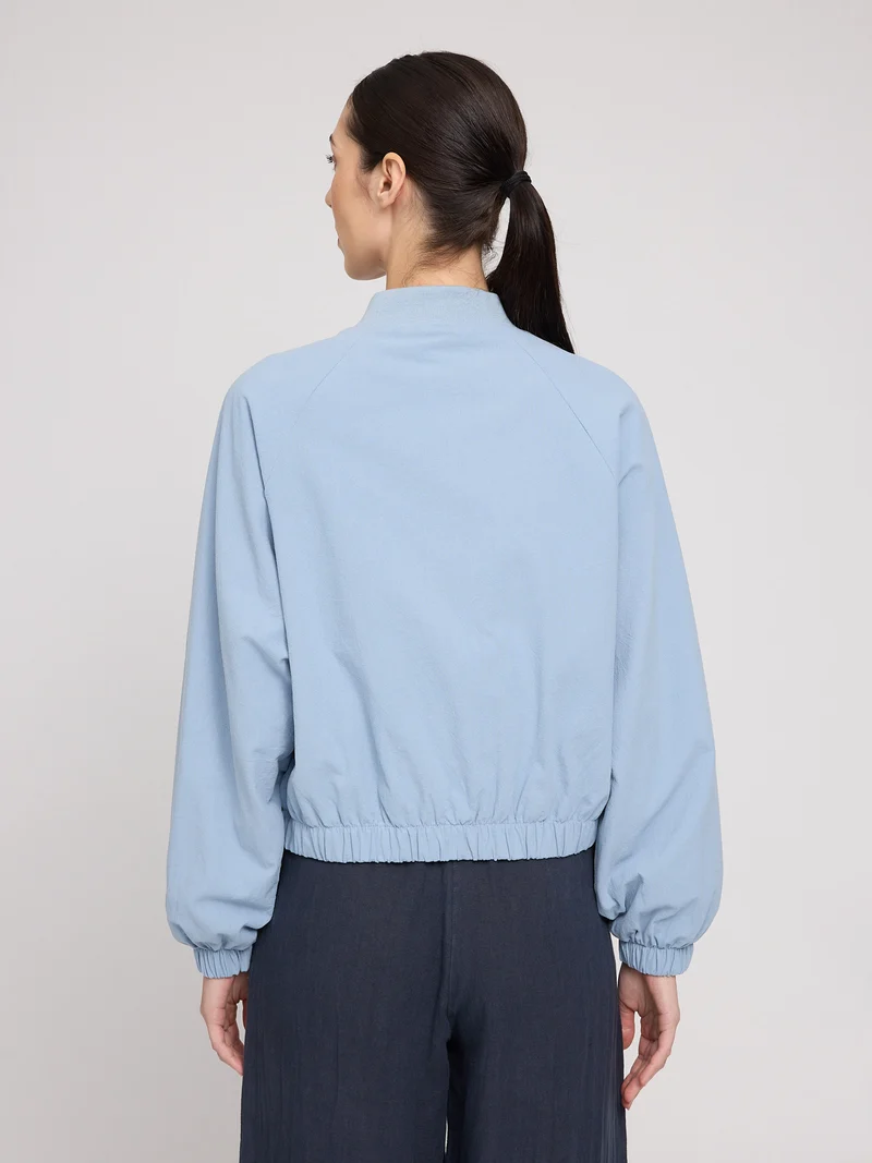 MAZINE Short Cotton Bomber light blue
