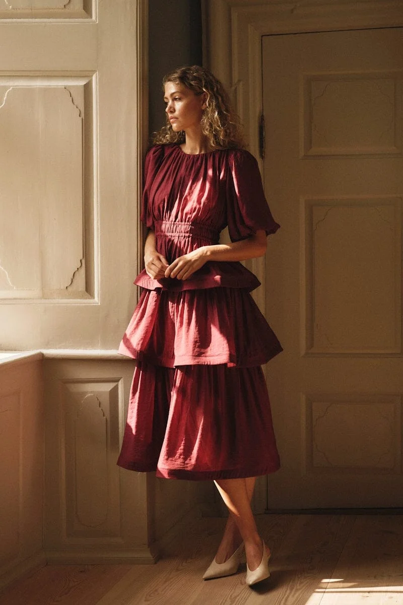 YAS - Yastilla 2/4 Long Dress - 4975872 Rhododendron