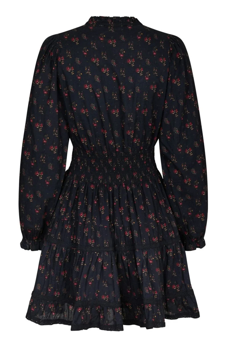 Neo Noir - Cornell Fine Print Dress 166552 - 702 - Dark Navy