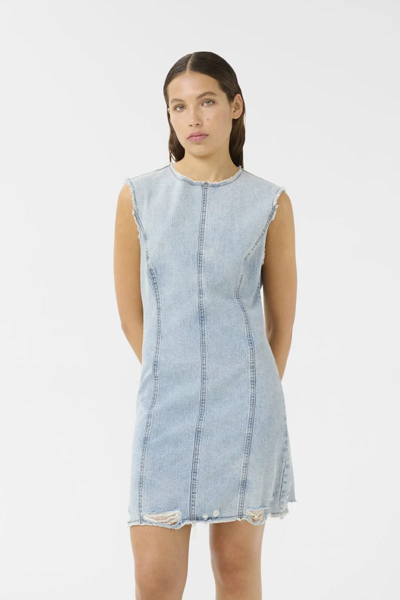 Gestuz - Gzdea Sl Short Dress 10910383 - 107868 - Light Blue Denim