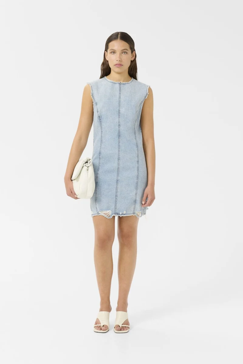 Gestuz - Gzdea Sl Short Dress 10910383 - 107868 - Light Blue Denim