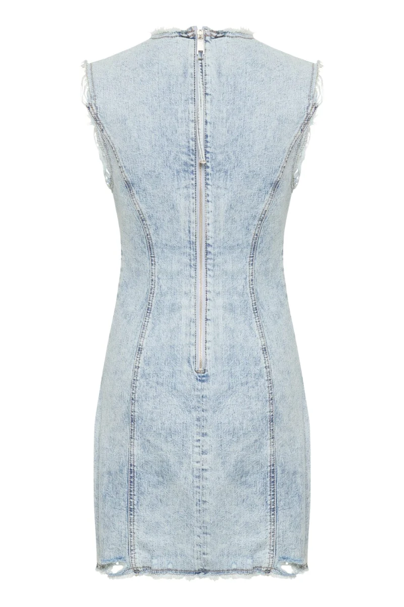 Gestuz - Gzdea Sl Short Dress 10910383 - 107868 - Light Blue Denim