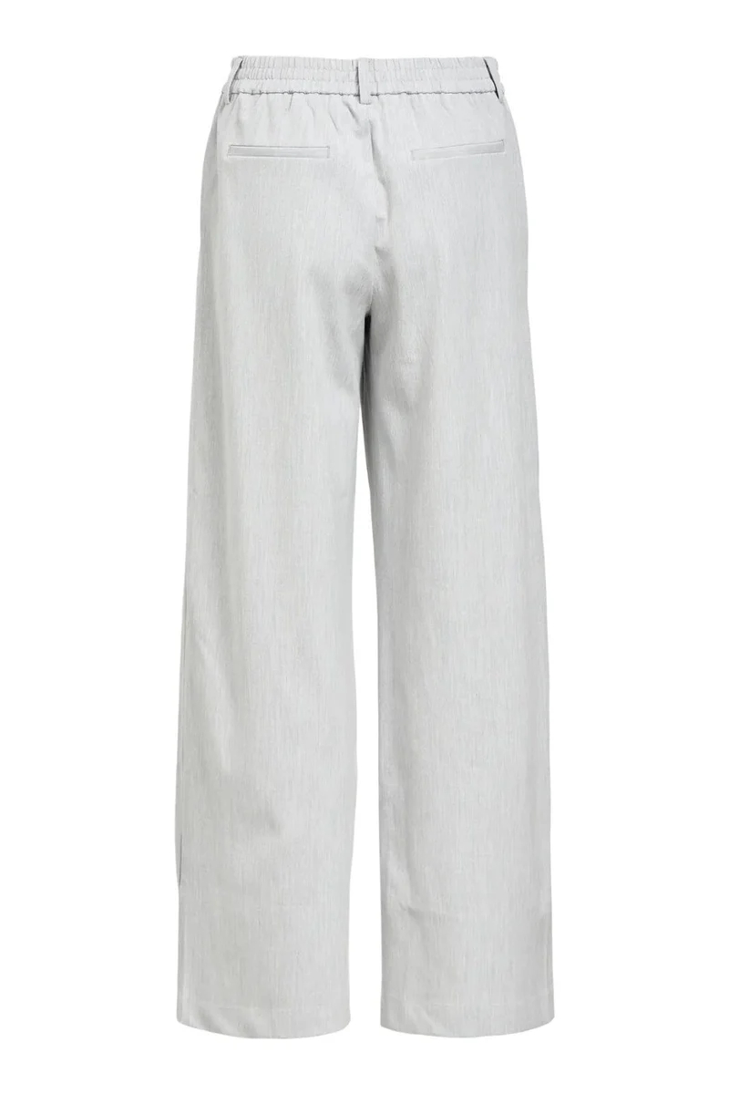 Object - Objlisa Wide Pant - 4656652 Light Grey Melange