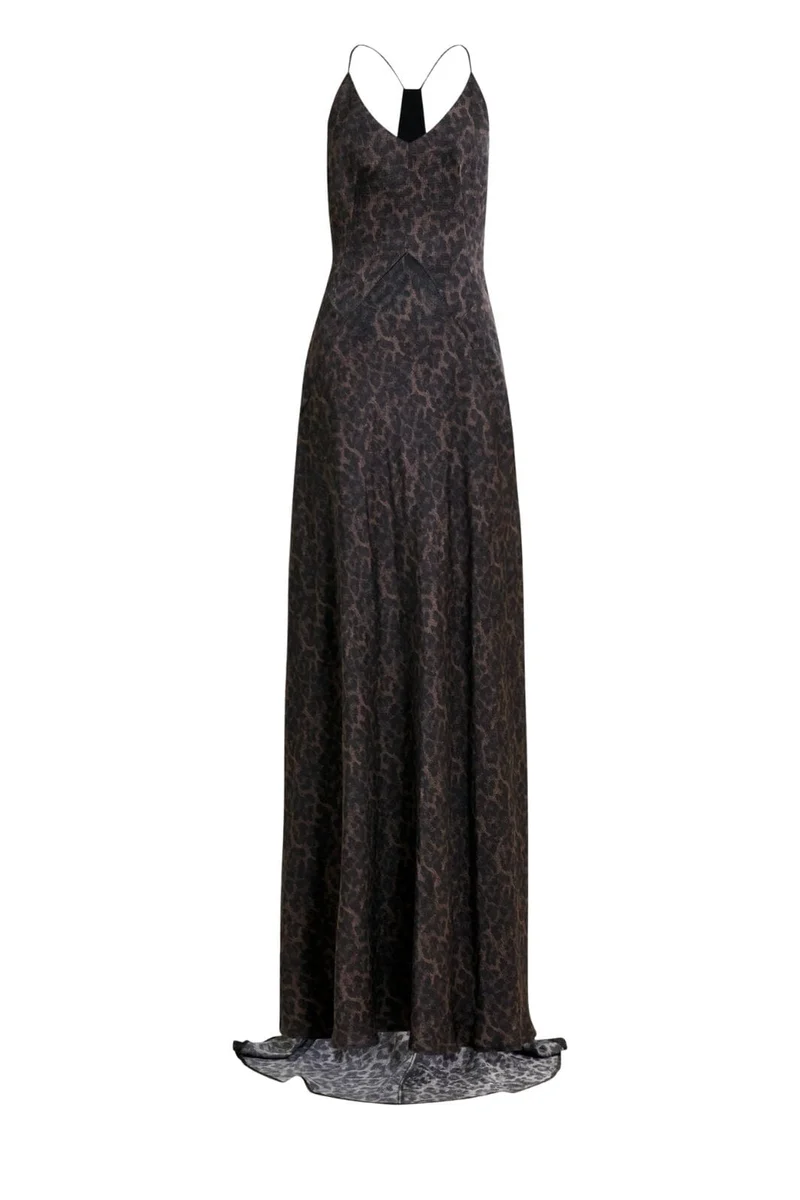 Essentiel Antwerp - Idont Fitted Maxi Slip Dressidont - Combo2 Deep Kelp
