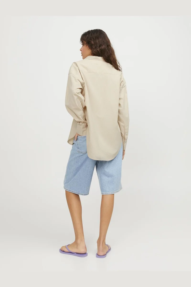 Jjxx - Jxjamie Ls Rlx Linen Blend Shirt Sn - 4388900 Cement